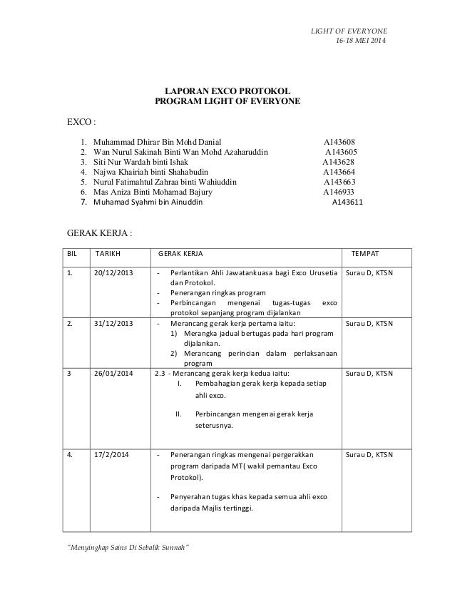 Laporan penuh postmortem love