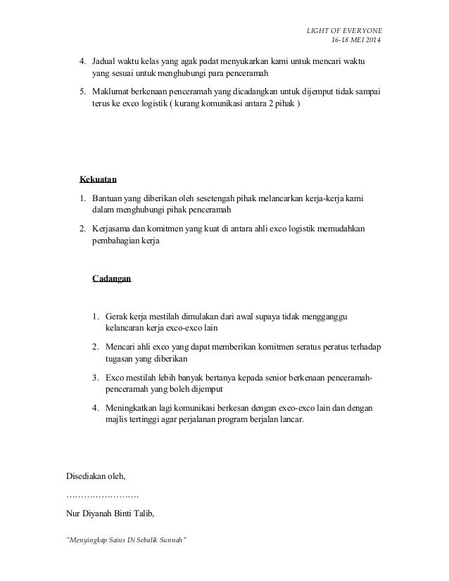 Laporan Penuh Postmortem Love