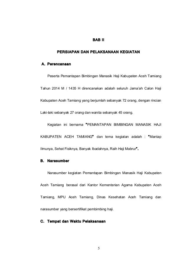 Contoh Laporan Kegiatan Manasik Haji Di Sekolah Seputar Laporan