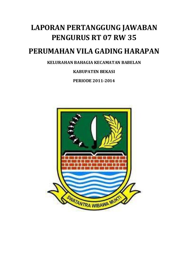 Laporan Pertanggung Jawaban Rt
