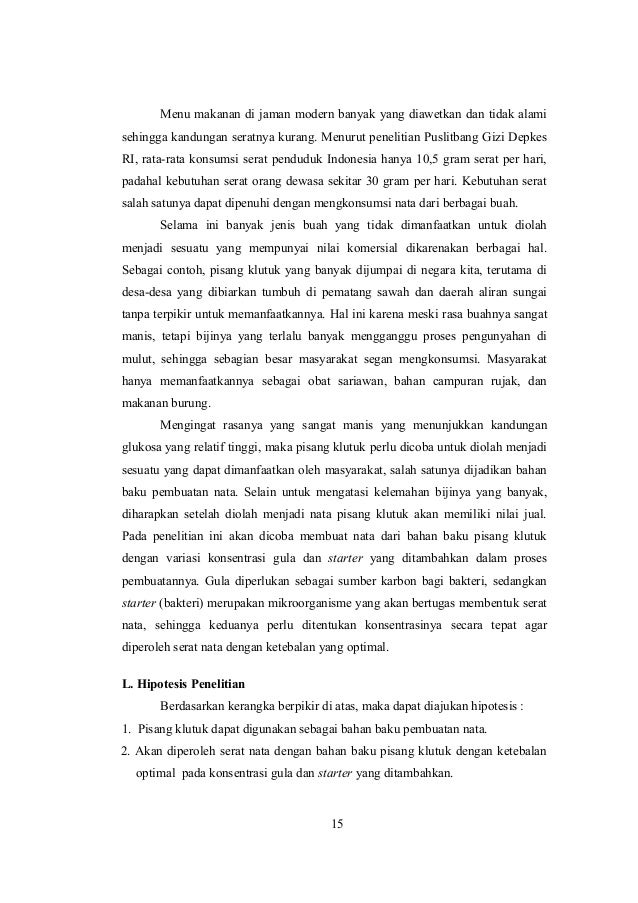 Laporan pisang klutuk fakultas