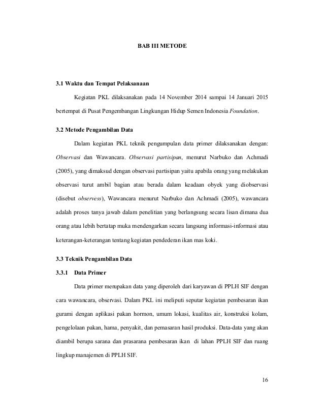 Laporan Praktik Kerja Lapangan