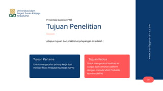 metode MPN deteksi cemarah bakteri koliform pada air sungai | PPTX