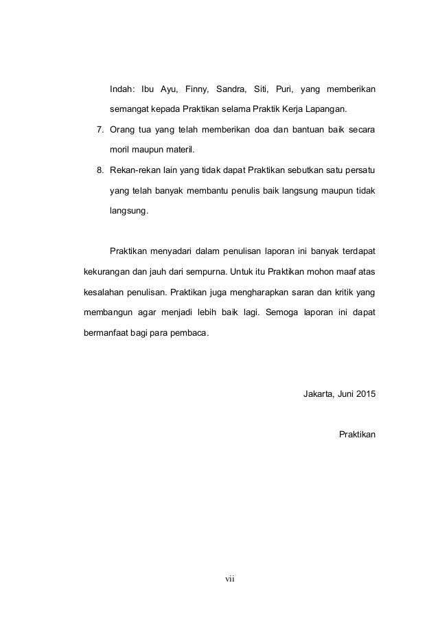 Contoh Laporan Praktik Kerja Lapangan Manajemen Fakeltas Ekonomi Univ