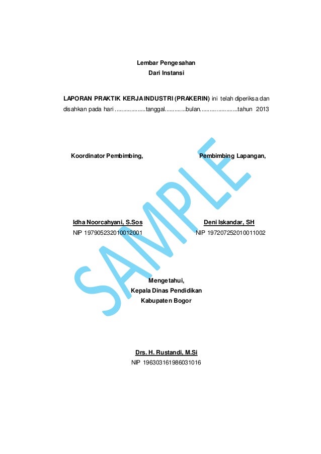 Laporan Praktik Kerja Industri Sharing Printer Dengan Jaringan Lan