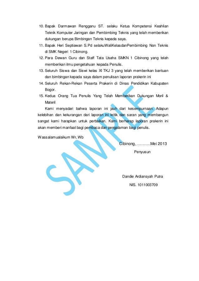 Laporan Praktik Kerja Industri Sharing Printer Dengan Jaringan Lan