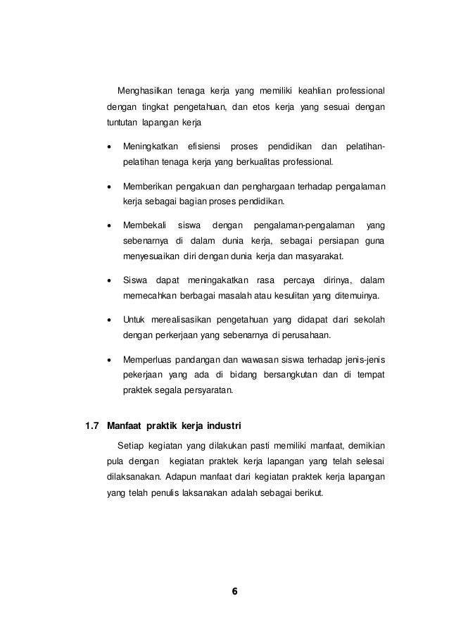 Contoh Laporan PKL di PT DAE HWA INDONESIA (DHI)