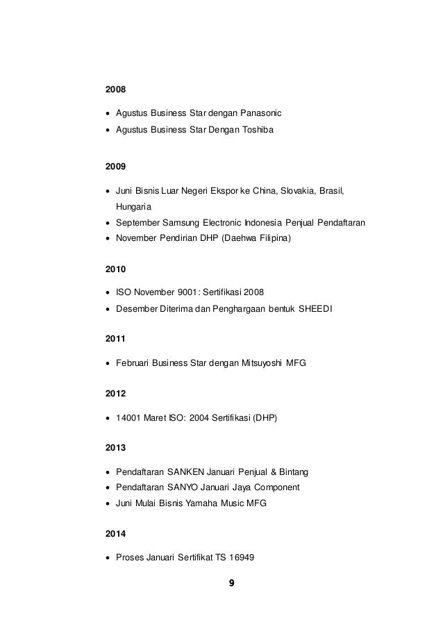 Contoh Laporan PKL di PT DAE HWA INDONESIA (DHI)