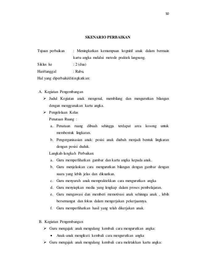 Contoh Rpph Pengembangan Kognitif