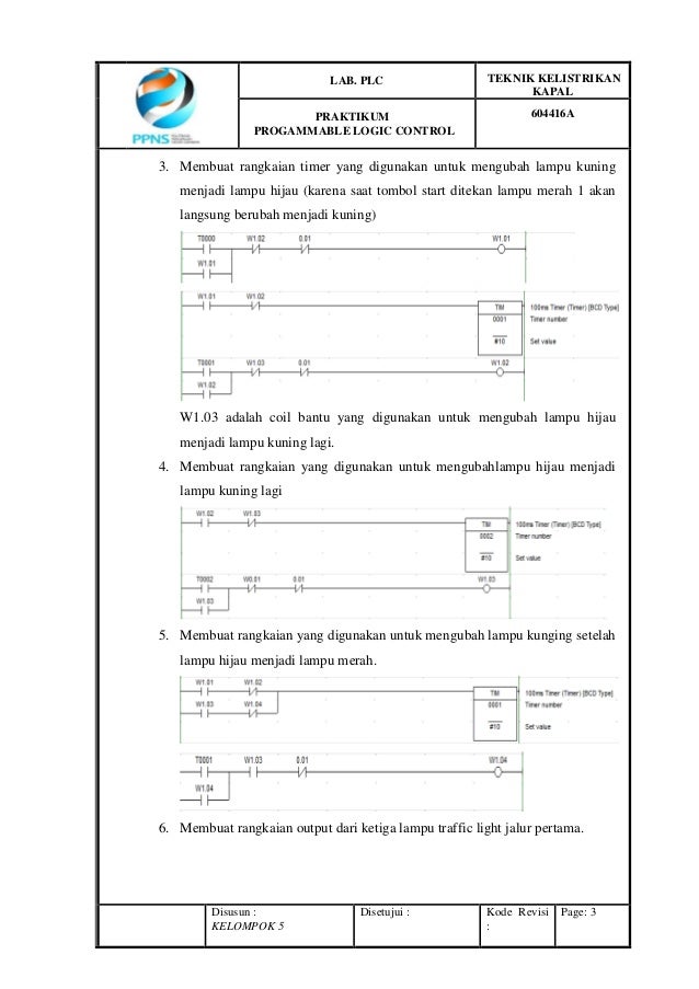 Laporan Plc Traffic Light