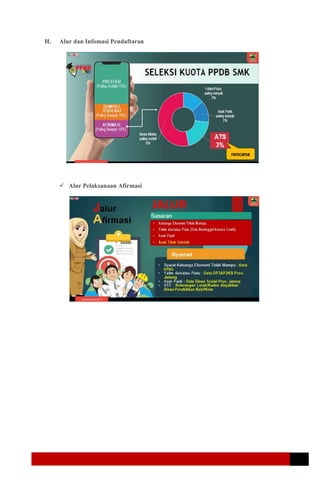 H. Alur dan Infomasi Pendaftaran
 Alur Pelaksanaan Afirmasi
 