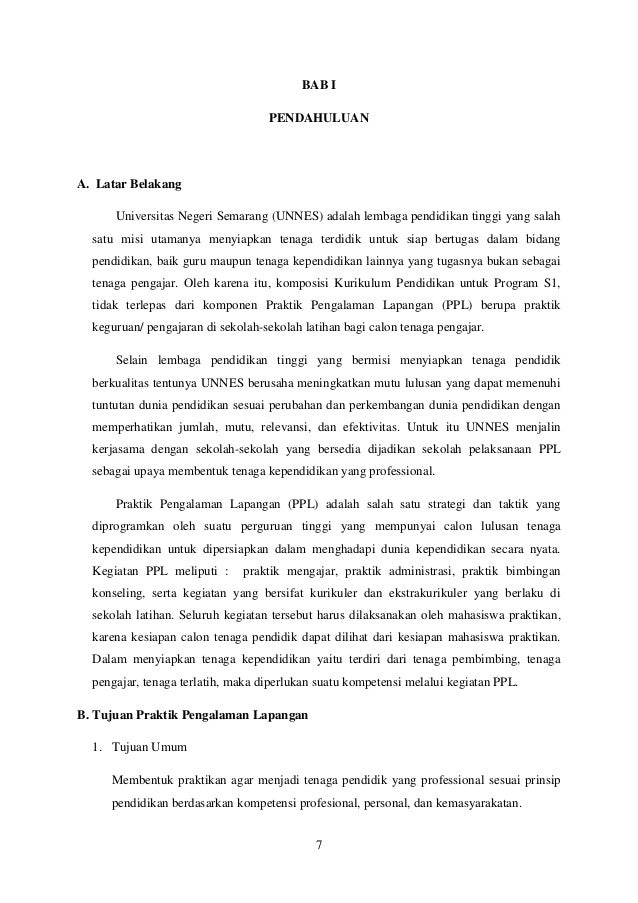 Refleksi Diri Ppl 1