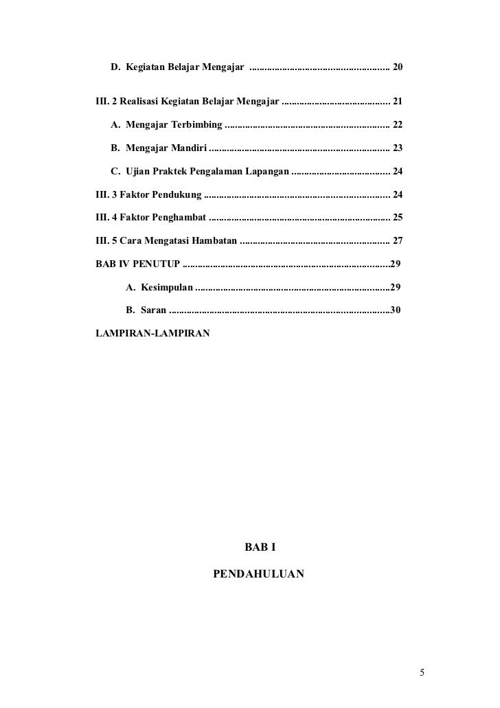 Laporan Ppl Fkip Unram 2007