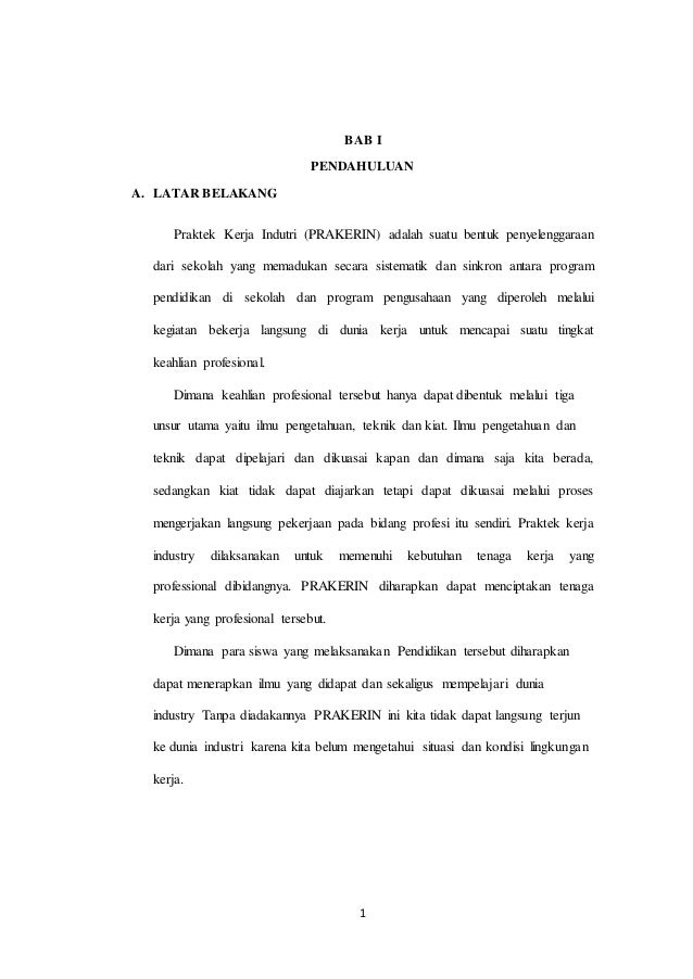 Contoh Laporan Pkl Smk Administrasi Perkantoran 2019