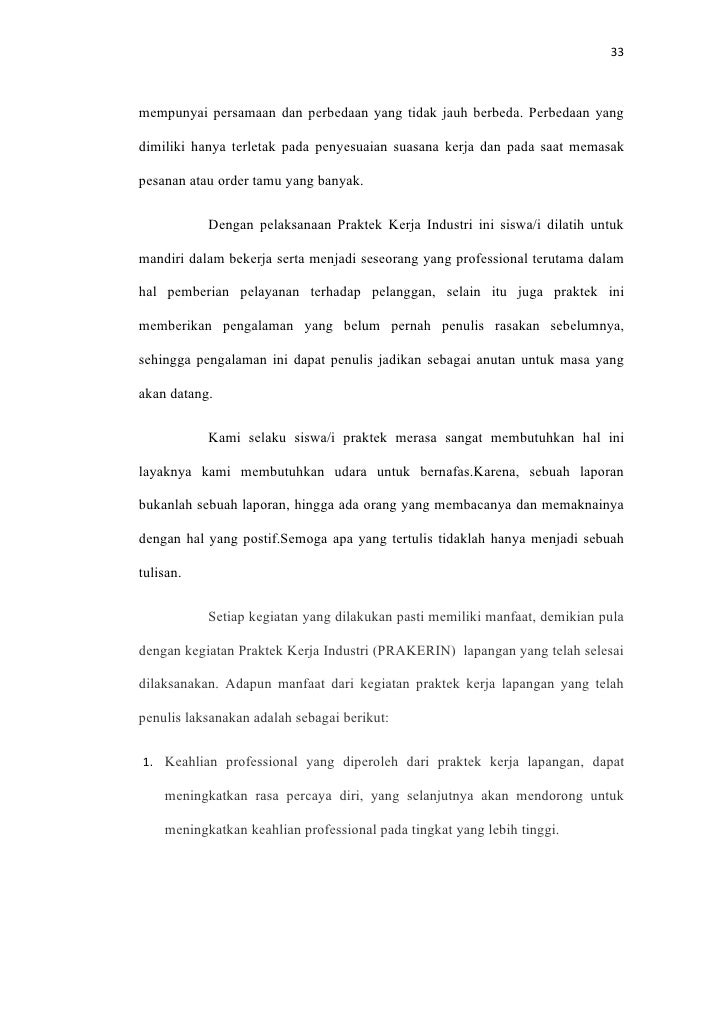 Laporan Prakerin Reza Akomodasi Perhotelan 2012