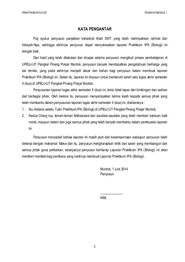 Laporan Praktikum Ipa Modul 1 Simbiosis Seputar Laporan