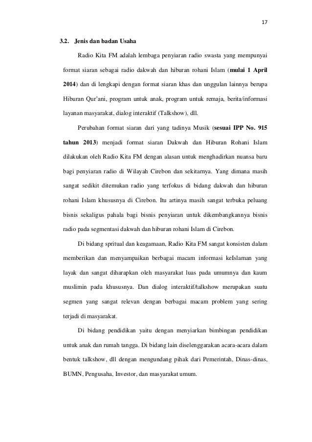 Contoh Laporan Prakerin Jurusan Multimedia Prakerin Radio