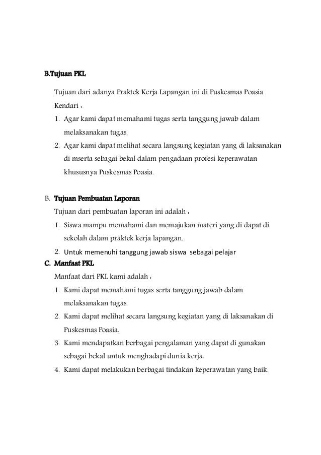 Laporan Praktek Kerja Lapangan Laporan Praktek Kerja Lapangan