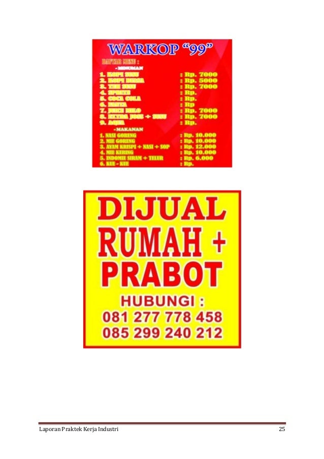 CONTOH Laporan praktik kerja industri (SMK) PRAKERIN 