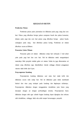 Laporan praktik kerja lapangan | PDF
