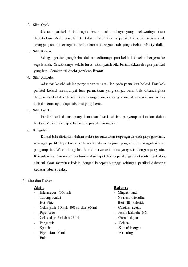 Laporan praktikum 6 - persiapan koloid