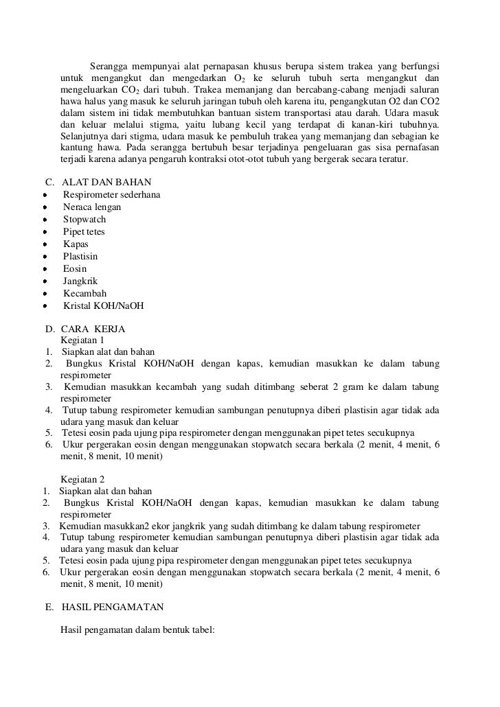 Contoh Teks Laporan Percobaan Praktikum Biologi Seputar Laporan
