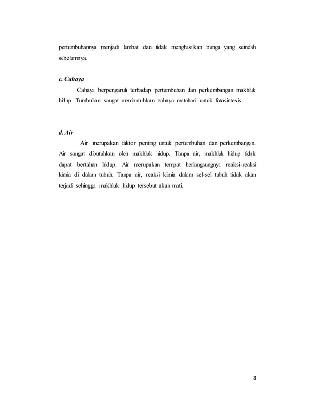 Laporan praktikum biologi Pertumbuhan dan Perkembangan | PDF