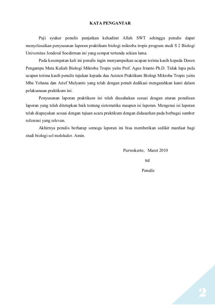 Laporan Praktikum Biologi Mikroba Tropis Laporan Praktikum Biologi Mikroba Tropis