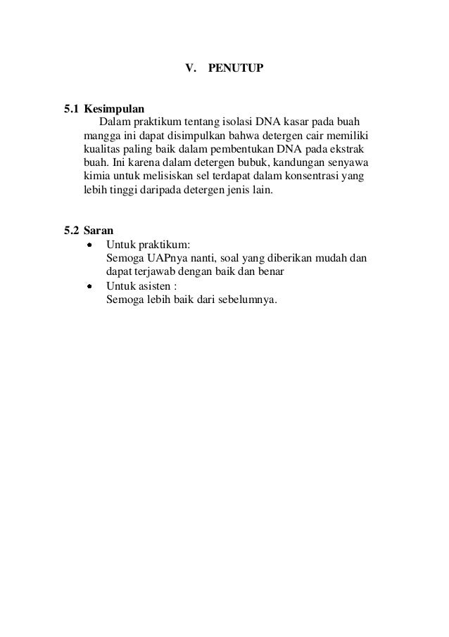 Laporan Praktikum Bioteknologi Isolasi Dna
