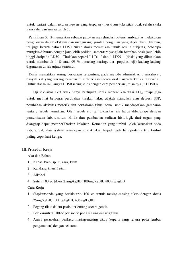 Laporan praktikum farmakologi ld 50
