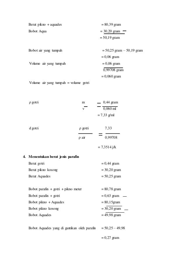 Laporan Praktikum Farmasi Fisik Kerapatan Dan Berat Jenis