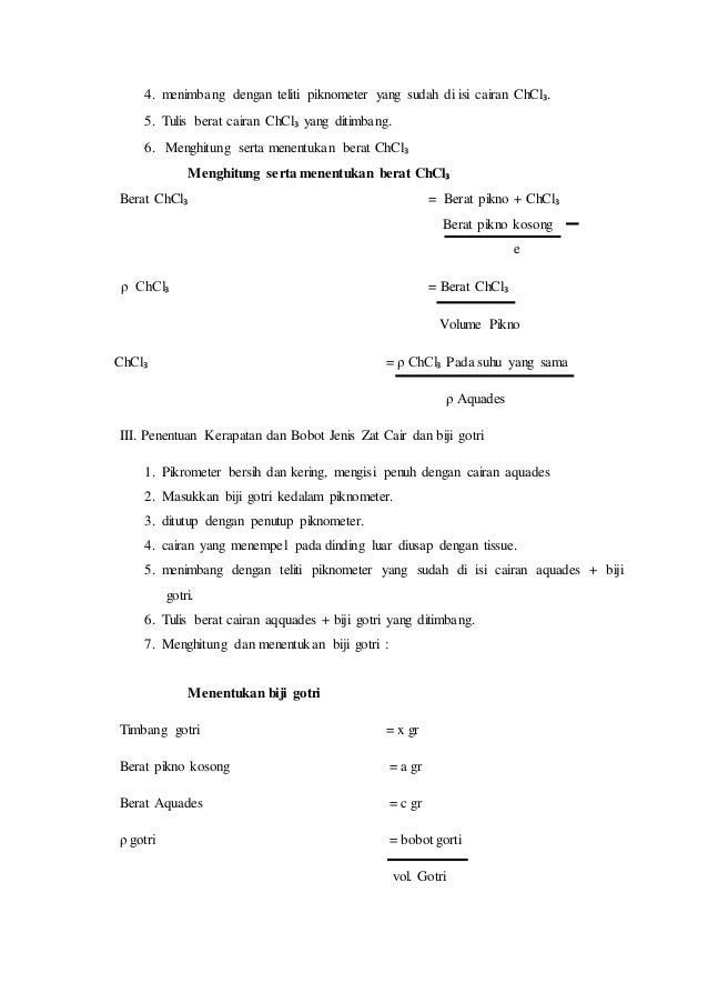 Laporan Praktikum Farmasi Fisik Kerapatan Dan Berat Jenis