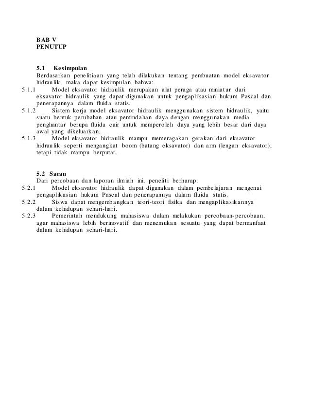 Laporan Fisika Model Eskavator Sederhana