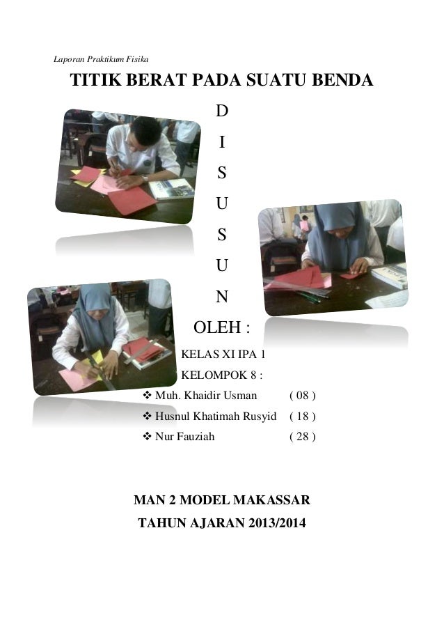 Laporan Praktikum Fisika Titik Berat