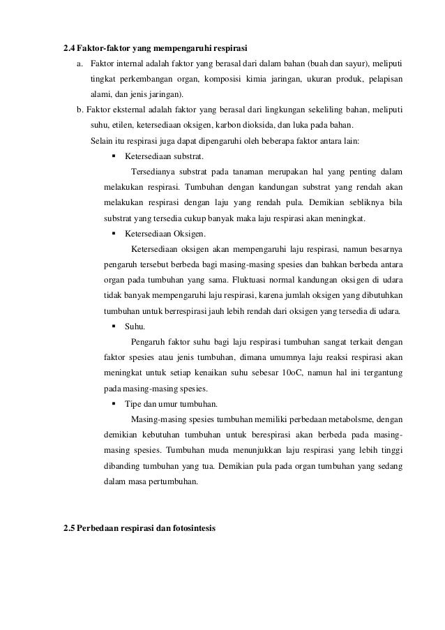 Laporan Praktikum Fisiologi Tanaman Respirasi