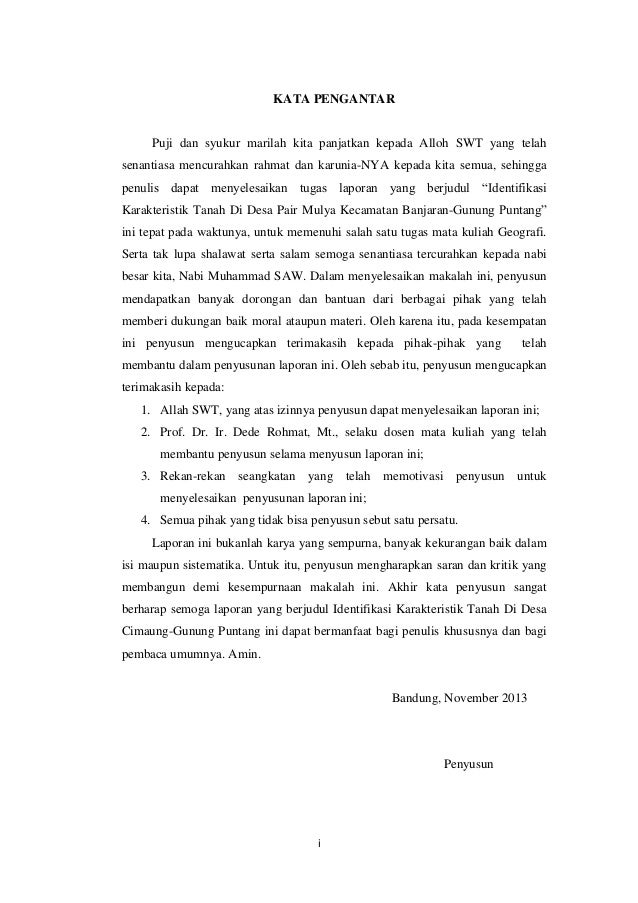 Laporan Praktikum Geografi Tanah Maryam