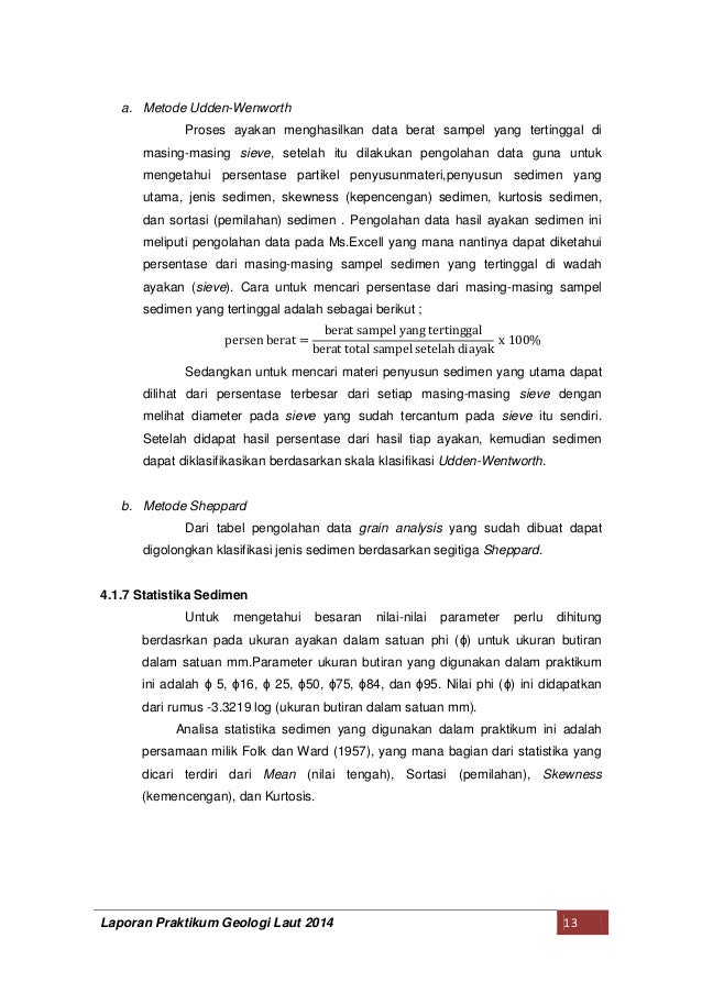 Laporan praktikum geologi_laut_analisa_b