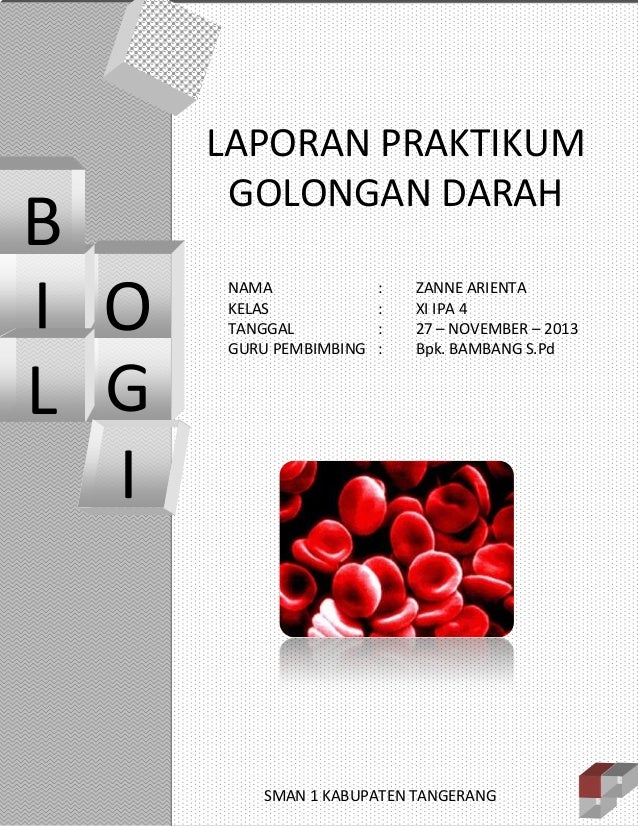 Laporan Praktikum Golongan Darah