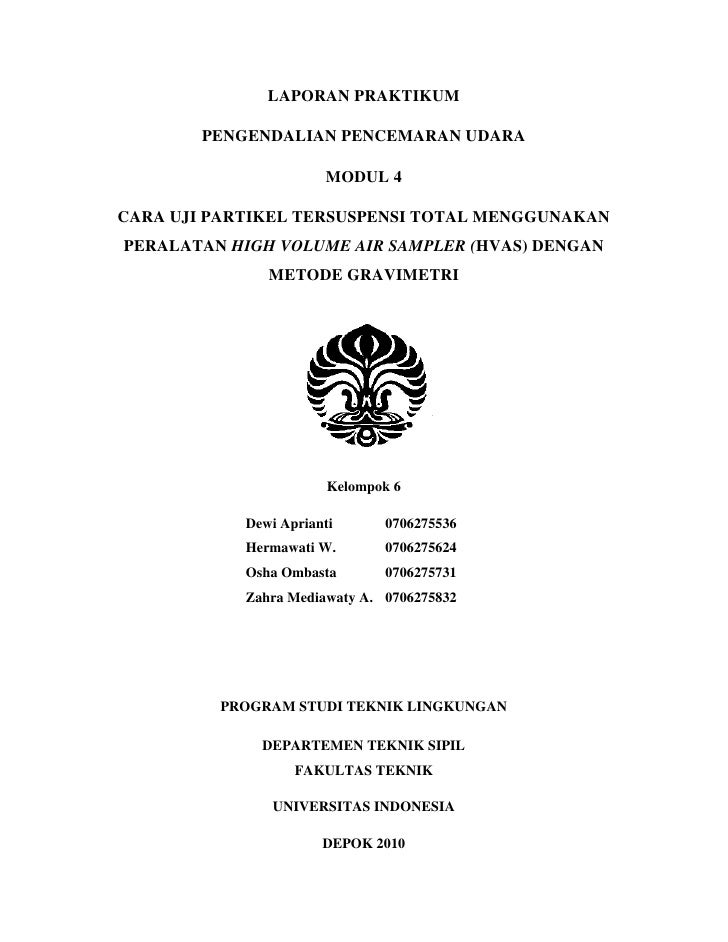Laporan Praktikum Parameter Kualitas Air Seputar Laporan - Riset
