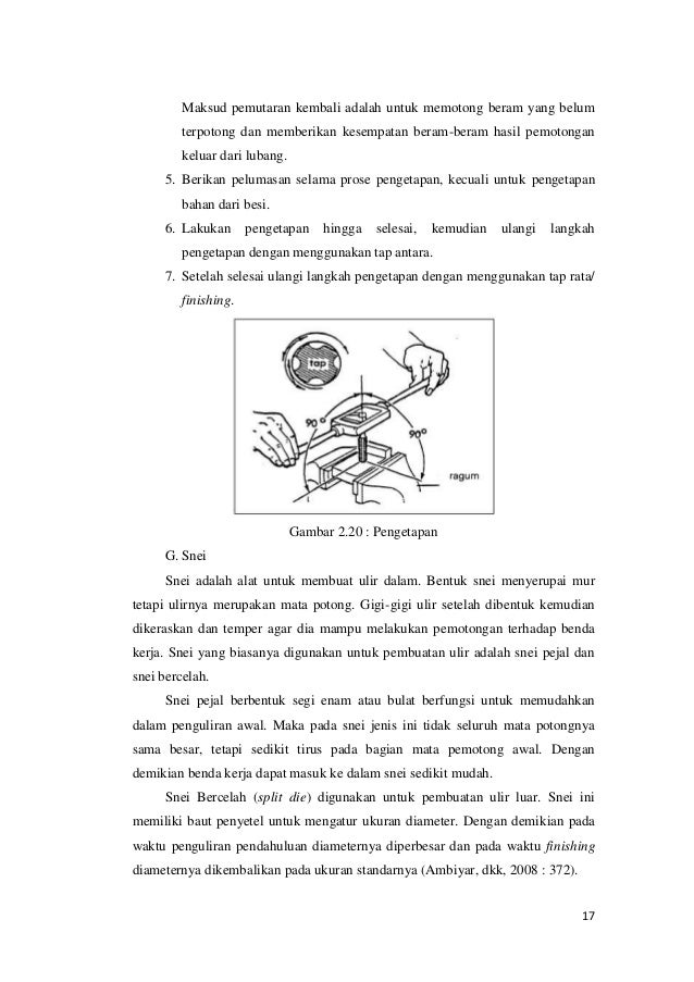 Laporan Praktikum Kerja Bangku