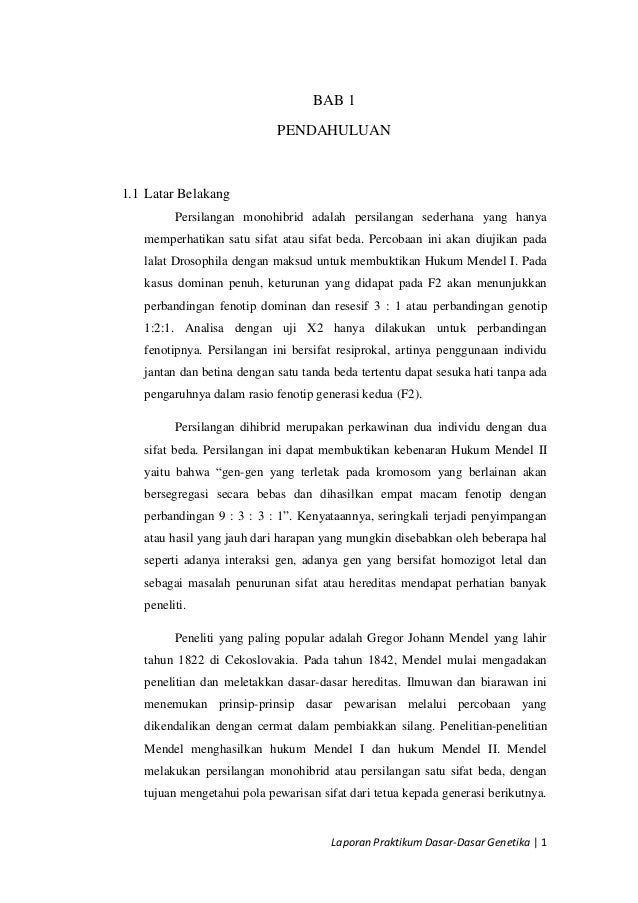 Contoh Daftar Isi Laporan Praktikum - Dunia Sosial