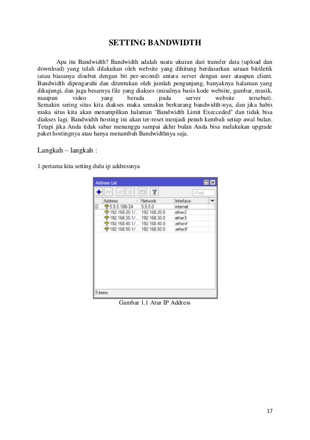 Laporan praktikum mikrotik(Fajar dan Ilus)