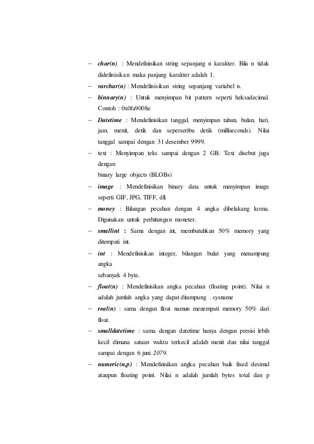 Laporan praktikum modul 2 (membuat table, primary key 