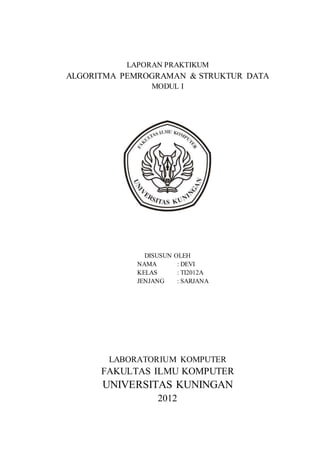 Laporan praktikum modul i | PDF