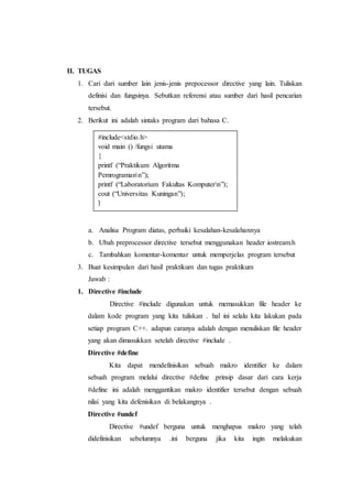 Laporan praktikum modul i | PDF