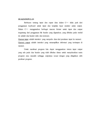 Laporan praktikum modul ii & iii | DOCX