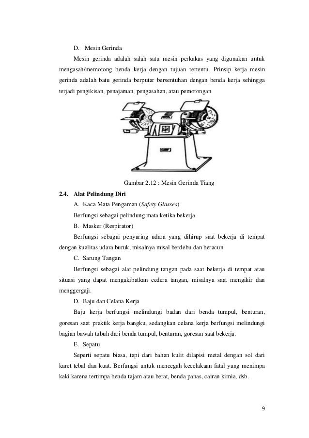 Laporan Mesin Gerinda