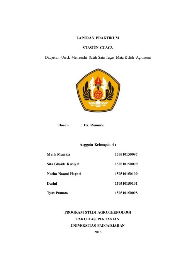 Laporan Praktikum Stasiun Cuaca