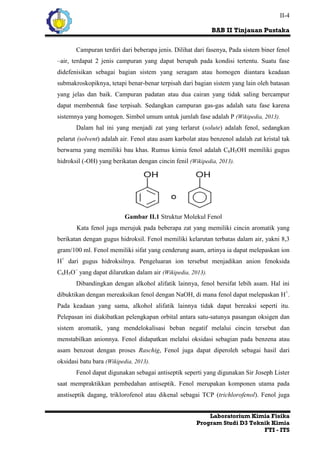 Laporan Praktikum Timbal Balik Fenol-Air | PDF