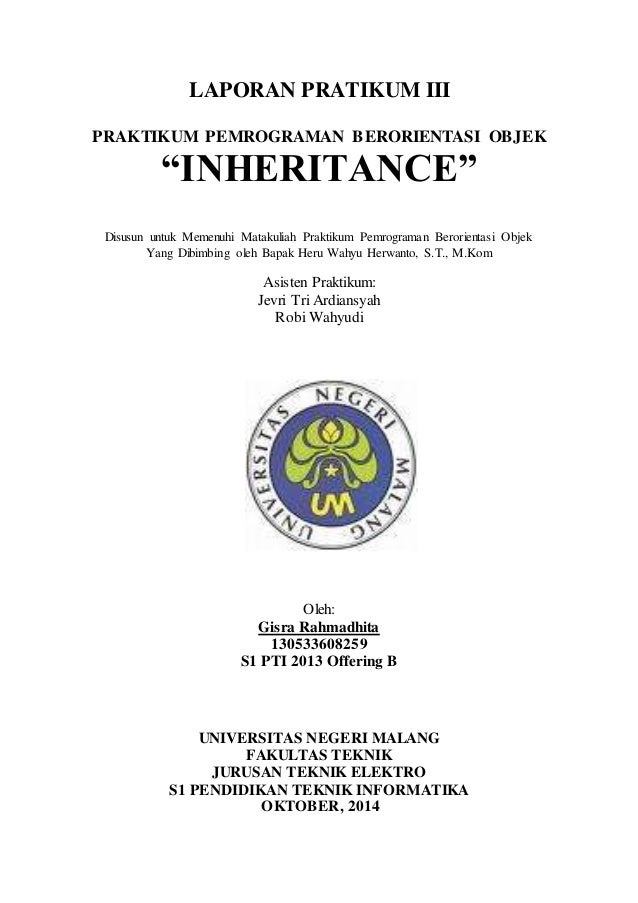 Laporan Pbo Pratikum 3